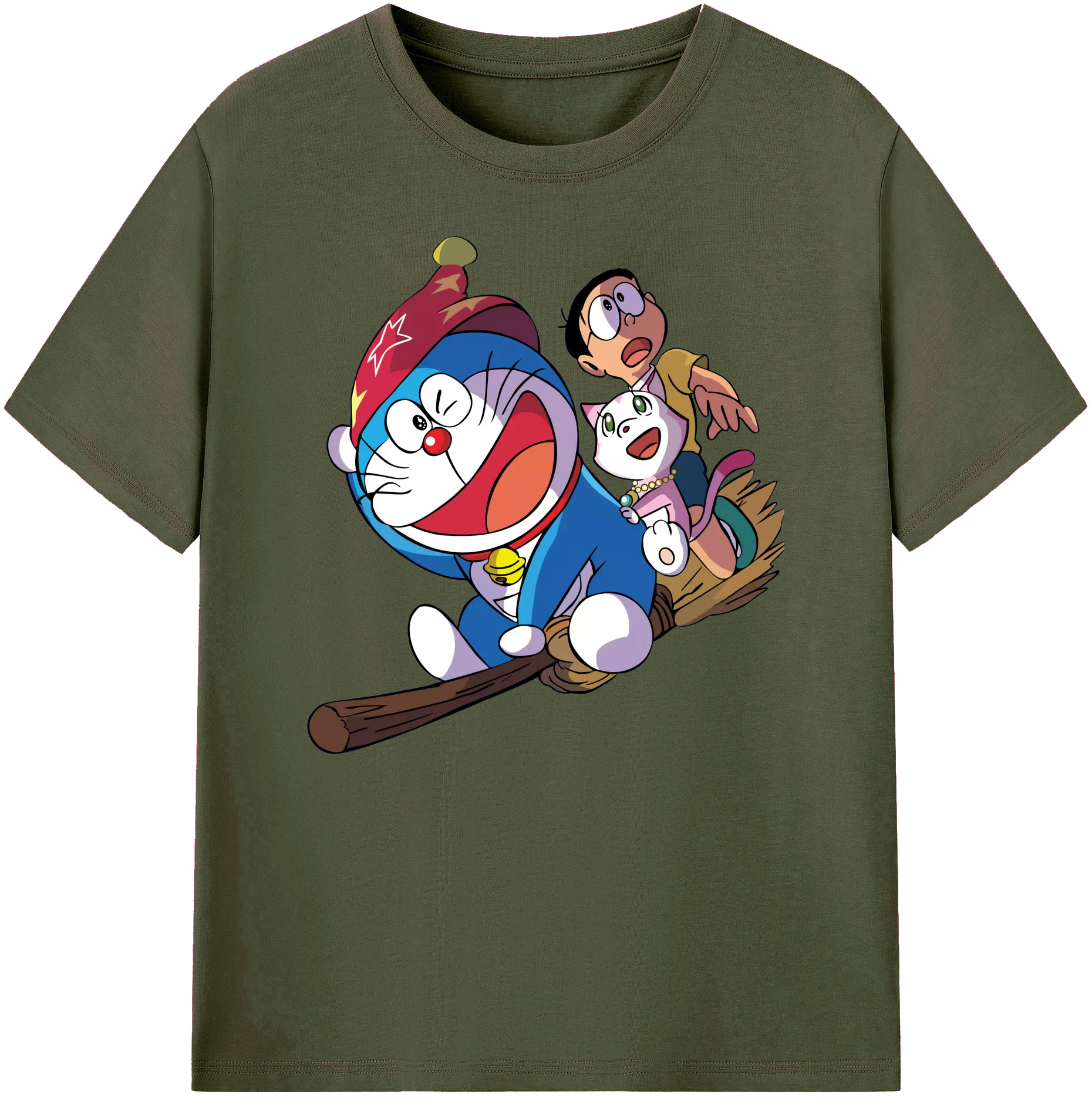 （画像用） ドラえもん Doraemon 綿100％ メンズ半袖Tシャツ｜肌触りやわらか＆通気性